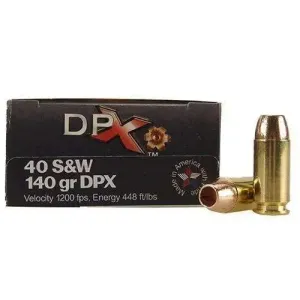 Cor-Bon  DPX  40 S&W 140 gr Deep Penetrating X Bullet 20 Bx/ 25 Cs