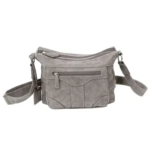 ConCarry Purse Cross Bdy W/Holster Gry/Suede