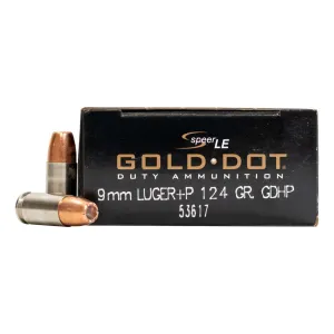 CCI SPEER GLD DOT 9MM+P 124GR GDHP