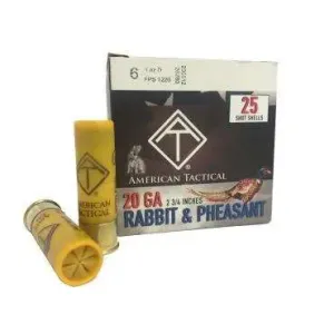 ATI GAME LOAD 20GA AMO #6 1 OZ 2.75 DRAM 2 3/4 250/CASE