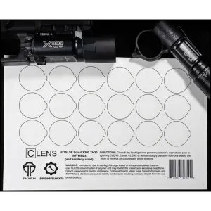 CLENS LENS PROTECTION FOR FLASHLIGHTS AND WEAPON LIGHTS
