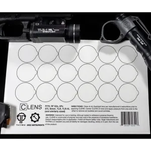 CLENS LENS PROTECTION FOR FLASHLIGHTS AND WEAPON LIGHTS