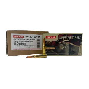 NORMA 20166492 Whitetail 6.5 Creedmoor 140 Gr PSP Pointed Soft Point 200rd CASE