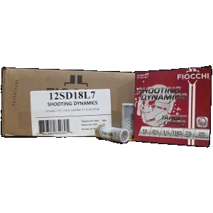Fiocchi Shooting Dynamics Target Loads 12ga 2.75, 1-1/8 oz 7.5 Shot, 1165 fps, 250rd Case
