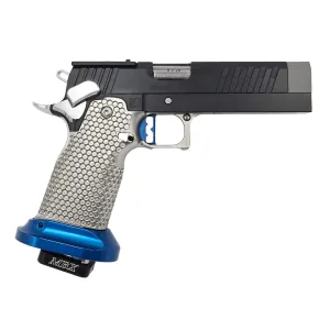 Masterpiece Arms DS9 LOC-V2 9mm 5 Sight Block Bull Barrel Matte Silver S2 Grip Pistol