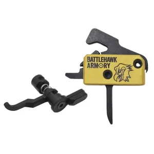 Atrius Forced Reset Selector, Super Safety w/ BHA Golden Hawk Flat Trigger Bundle