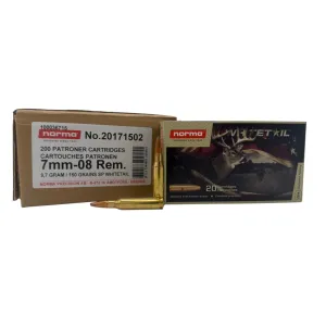 NORMA 20171502 Whitetail 7mm-08REM 150 Gr PSP 200rd CASE