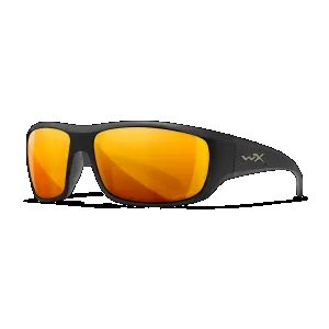 Wiley X ACOME04 Omega Captivate Polarized Bronze Mirror Lenses/Matte Black Frame Sunglasses