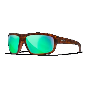 Wiley X ACCNT07 Contend Captivate Polarized Green Mirror Lenses/Matte Demi Frame Sunglasses