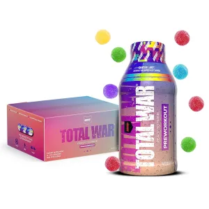 Redcon1 RC1TWRTDRC-12 Total War Ready to Drink Rainbow Candy 12 Pack