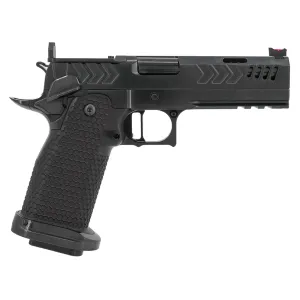 CNC GUNWORKS AKIRA 9mm 4.6 PORTED BARREL BLACK DLC, OPTICS READY, PISTOL
