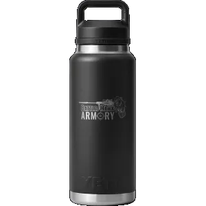 Yeti BattleHawk Armory Custom 36oz Black Rambler Bottle Chug