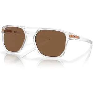 Oakley Latch Beta Matte Clear with Prizm Bronze Lenses