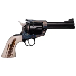 Cnc Firearms CNCBLKHWK45 Ruger Blackhawk Limited Production 45 ACP/45 Colt (Long Colt) 6 Shot 4.75 Blued Barrel & Cylinder, Color Case Hardened Allor Steel Frame, Stag Grip, Exposed Hammer