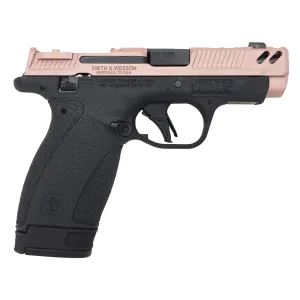 Smith & Wesson P.C. Bodyguard 2.0 Carry Comp, RMSC Optic Ready, .380acp, 3.1 Ported Barrel, 2 Magazines, w/ Thumb Safety, Rose Gold Cerakote Slide Pistol