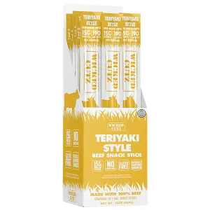 Wicked Cutz WCBS12TY Teriyaki Beef Sticks 12 Pack