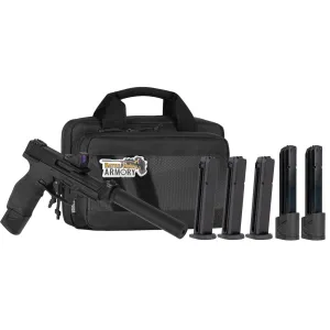 Taurus TX22 Competition, .22lr, 5.25 Threaded Barrel 3x16 & 3x22rd Magazines, Defcan-22 Suppressor, RFX11 Green Dot Sight, Pistol Kit