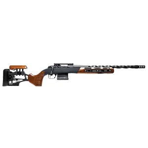 Iota Outdoors RF030L102010F99 Venatic Max 308 Win 5+1 20 Nano Flat Black Fluted Threaded Barrel, Black DLC Aluminum Receiver w/Picatinny Rail, Woox Furiosa Aluminum/Wood Stock, Right Hand