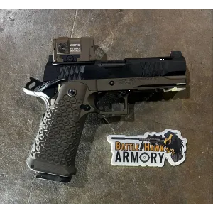Jacob Grey TWC Hex, 9mm, 4.25 Ported Bull Barrel, 2- 17rd Magazines, Optics Ready, Battle Brown, Used- Shop Demo Pistol