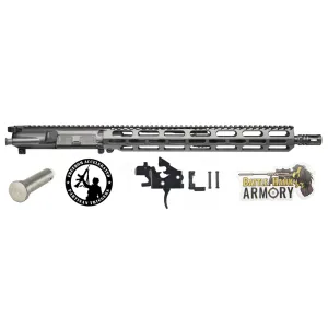 VKTR VK-1, 5.56mm, 16 A2, Black, Complete Upper w/ H2 Buffer & Disruptor Forced Reset Trigger