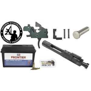 Partisan Triggers Disruptor Forced Reset Trigger Starter Kit w/ H2 Buffer, Enhanced M16 BCG, & 200 rds of .223 Ammo