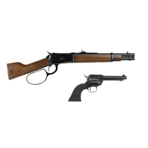 Heritage Mfg 92 Ranch Hand 45 Colt 6rd 12 Barrel Black Lever Action Rough Rider .22LR 6rd 4.75 Barrel Black Revolver Bundle