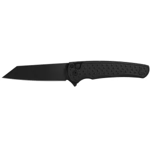 Atlas Gunworks & Pro-Tech Malibu Folding Pocket Knife, Black & Black