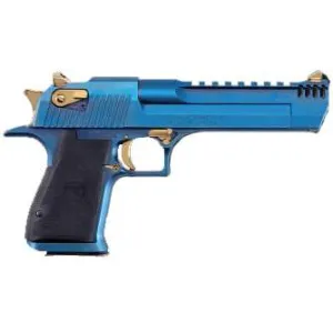 MR DESERT EAGLE 50AE 6 CARBO BLUE W/GOLD BLEM