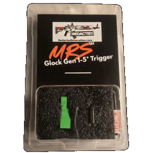 Redacted Industries Glock Mass Reset System FRT Trigger Shoe Curved, Yellow, Fits Glock Gen 1 to 5