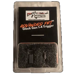 Redacted Industries Advanced Glock Forced Reset Trigger PAHT-CF FRT For Glock Gen 1-4 w/ Trigger Safety