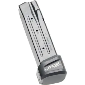 LANCER EXTENDED BASEPAD PLUS 5RDS BLACK FOR SIG P320