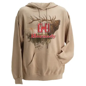 Hornady 99612XL Elk  XL Tan/Khaki Hoodie Poly-Cotton