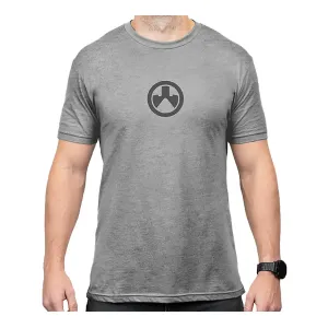 Magpul MAG1115-041-M Go Bang Parts Stone Gray Heather Cotton/Polyester Short Sleeve Medium