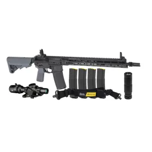 Daniel Defense DDM4 V7, 5.56mm, 16 Barrel w/ ASR, 5-32rd Magazines, Venom 1-6 Riflescope, Velos LBP K Supressor, Extra Ready Rifle Package