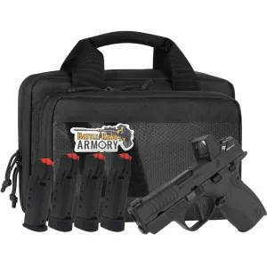 Smith & Wesson Bodyguard 2.0, .380acp, 2.75 Barrel, Thumb Safety, Black / Black Pistol Bundle w/ 4 Magazines, Savior Bag, Optic Cut & CT Rad Green Dot