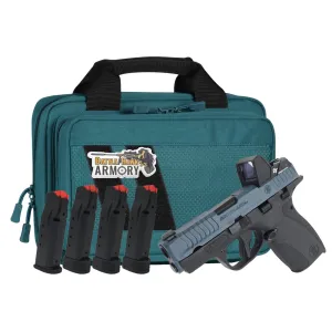 Smith & Wesson Bodyguard 2.0, .380acp, 2.75 Barrel, Thumb Safety, Blue / Black Pistol w/ 4 Magazines, Savior Bag, Optic Cut & CT Rad Green Dot