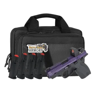 Smith & Wesson Bodyguard 2.0, .380acp, 2.75 Barrel, Thumb Safety, Purple / Black Pistol w/ 4 Magazines, Savior Bag, Optic Cut & CT Rad Green Dot