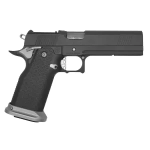 Vudoo Gun Works Priest LDC, 9mm, 5 Ported Barrel, 2- 17rd Magazines, RMR Ready, Tungsten, Pistol