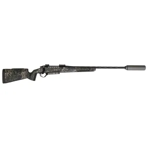 Seekins Precision PH3 7mm Rem Mag 22 Woodland Shadow with Gunwerks 6IX+ Ti Suppressor
