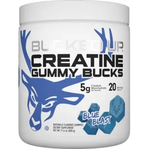 Bucked Up Creatine Gummies Blue Blast