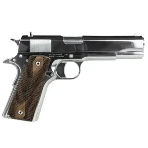 Tisas USA 1911 38 Super/9MM 5 Polished Chrome Dual Barrel Limited 2-Mag Pistol