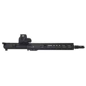 Blackout Defense 300 Blackout 13.9 Barrel Pistol Length Gas Slick Side Blackout Black Upper Receiver w/ Eotech EXPS2-0