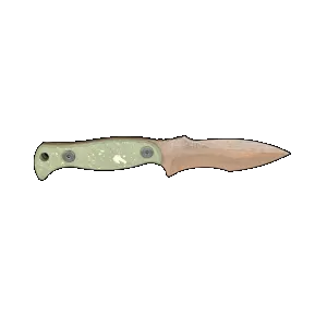 HALF FACE BLADES EXTREMIS DOOMSDAY 3.5 BLADE, 7.5OA, S45VN STEEL, MICARTA GRIP