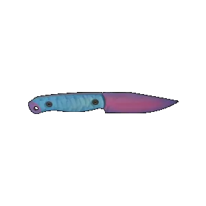 HALF FACE BLADES CROW SCALPER AURORA 4 BLADE, 8.3OA, S45VN STEEL, MICARTA GRIP
