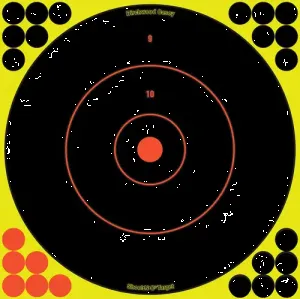 SHOOTNC 12IN BULLSEYE TARGET BULK 10PK PACKAGED