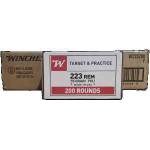 Winchester Target & Practice .223 Rem, 55gr FMJ, 800rd Case