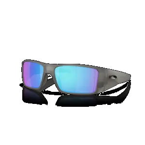 Oakley Heliostat, Prizm Sapphire Polarized Lenses, Matte Grey Smoke Frame, Sunglasses