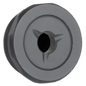 Jk Armament JK155LTEC45 LT Flash Reducer End Cap 45Cal Fits Aluminum Hard Anodized Black