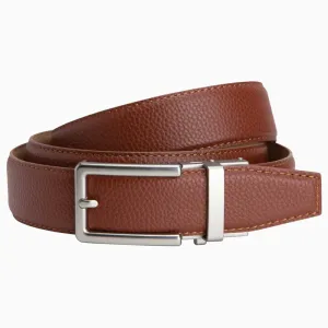 Nexbelt Neubelt Vegan Leather Golf Belt, 1 3/8 Wide, Up to 45 Waist, Cognac
