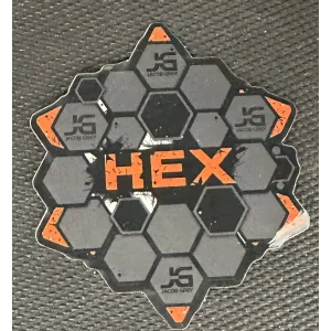 Jacob Grey Hex Sticker 3